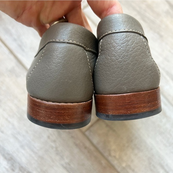 G.H. Bass Whitney Easy Weejuns Penny Loafers Gray Nappa Leather Size 7.5M - Picture 8 of 12
